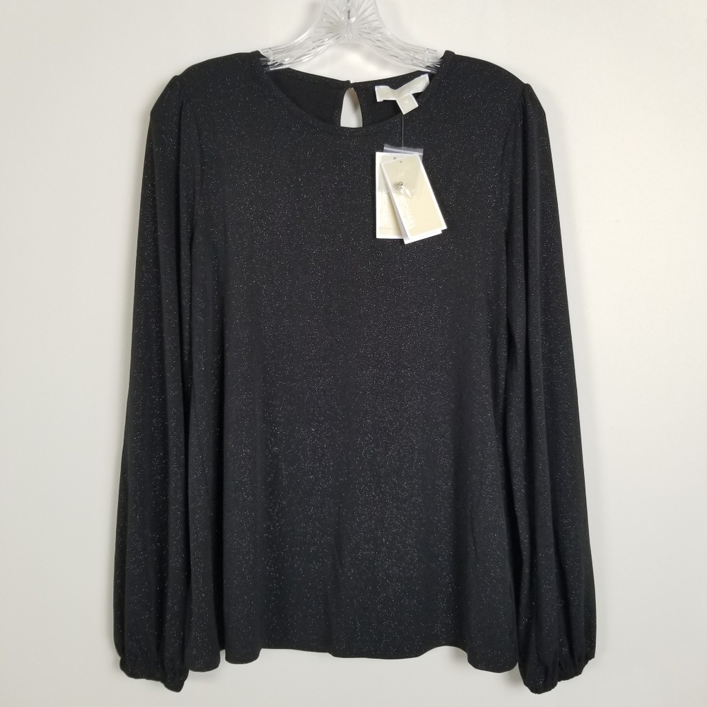 Michael Kors Long Sleeve Sparkly Dressy Top Medium Medium NWT